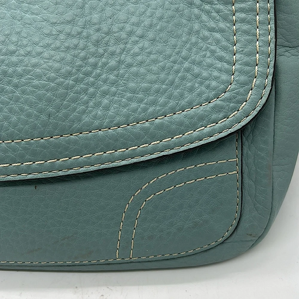Coach Robin’s Egg Light Blue Pebbled Leather Hobo Bag Purse 🌸🌸 - Picture 9 of 13